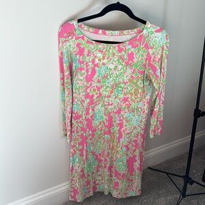 Lilly Pulitzer 3/4 Sleeve Stretch Dress Small